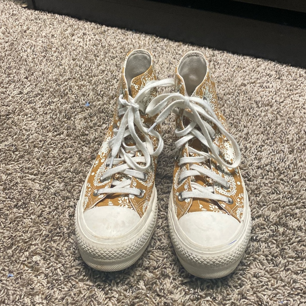 Women’s Converse Yellow High Top Platform